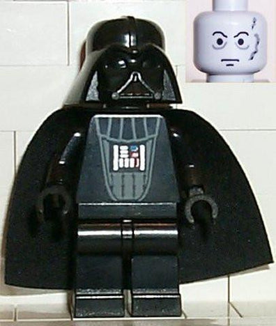 LEGO Minifigure -- Darth Vader (Light Bluish Gray Head)-Star Wars / Star Wars Episode 4/5/6 -- SW004A -- Creative Brick Builders